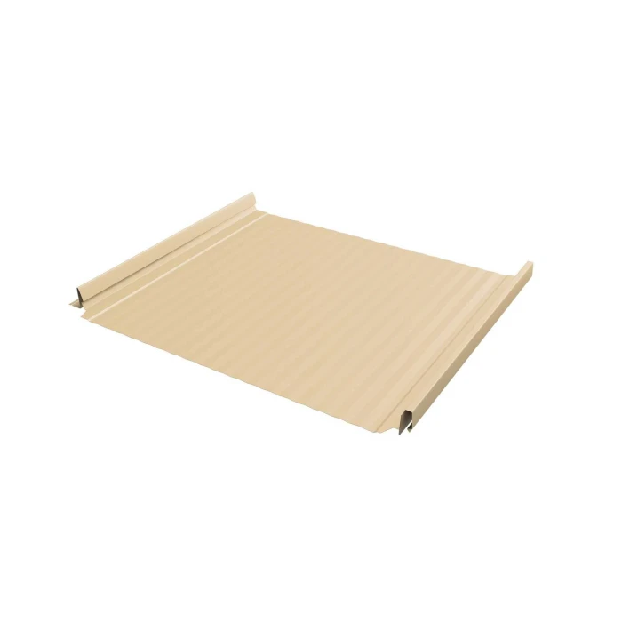 Фальцевая кровля Кликфальц Pro Gofr Grand Line 0,45 Drap RAL 1014 Слоновая Кость